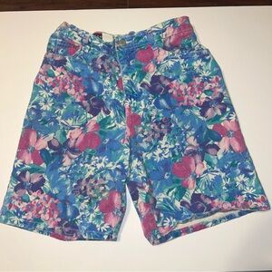 VTG Cyclone Denim Shorts Pink Purple High Waist 90s Jeans Sz 11